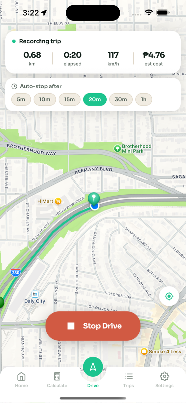 Refilio drive mode preview